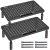 BONTEC Soporte para Monitor de Ergonómico (L368 x W231mm), Elevador Monitor de Metal de Calidad, Soporte Monitor con Tres Niveles de Altura Ajustable, Capacidad hasta 20 kg (Paquete de 2)